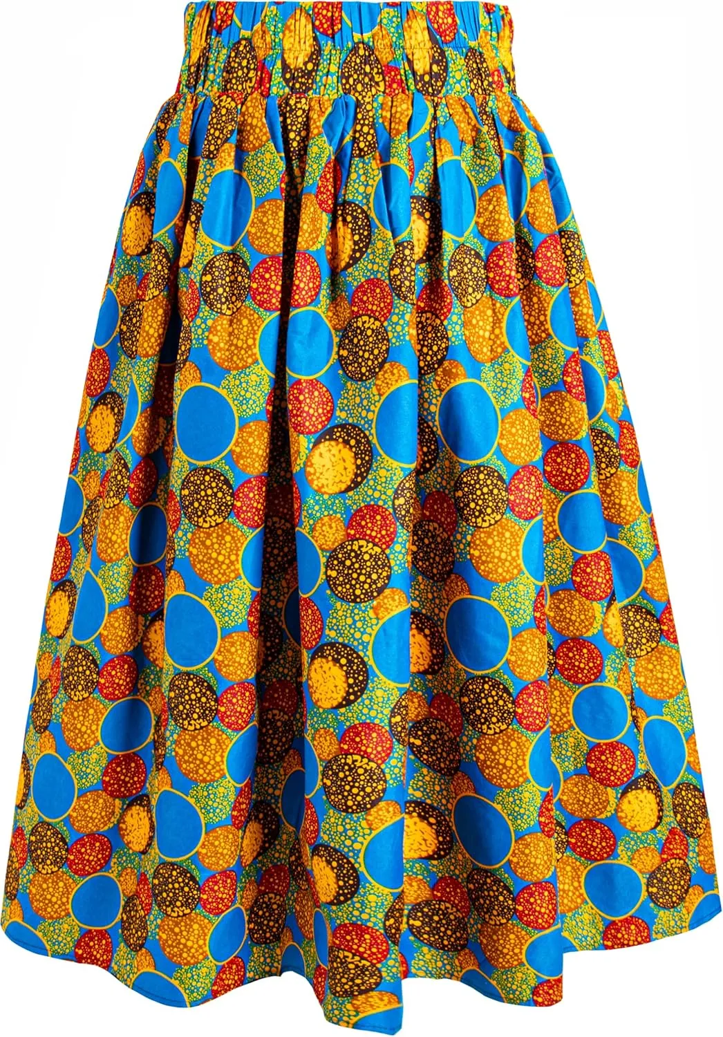 Women African Print Skirt Dutch Ankara Wax Print Full Circle Skirt