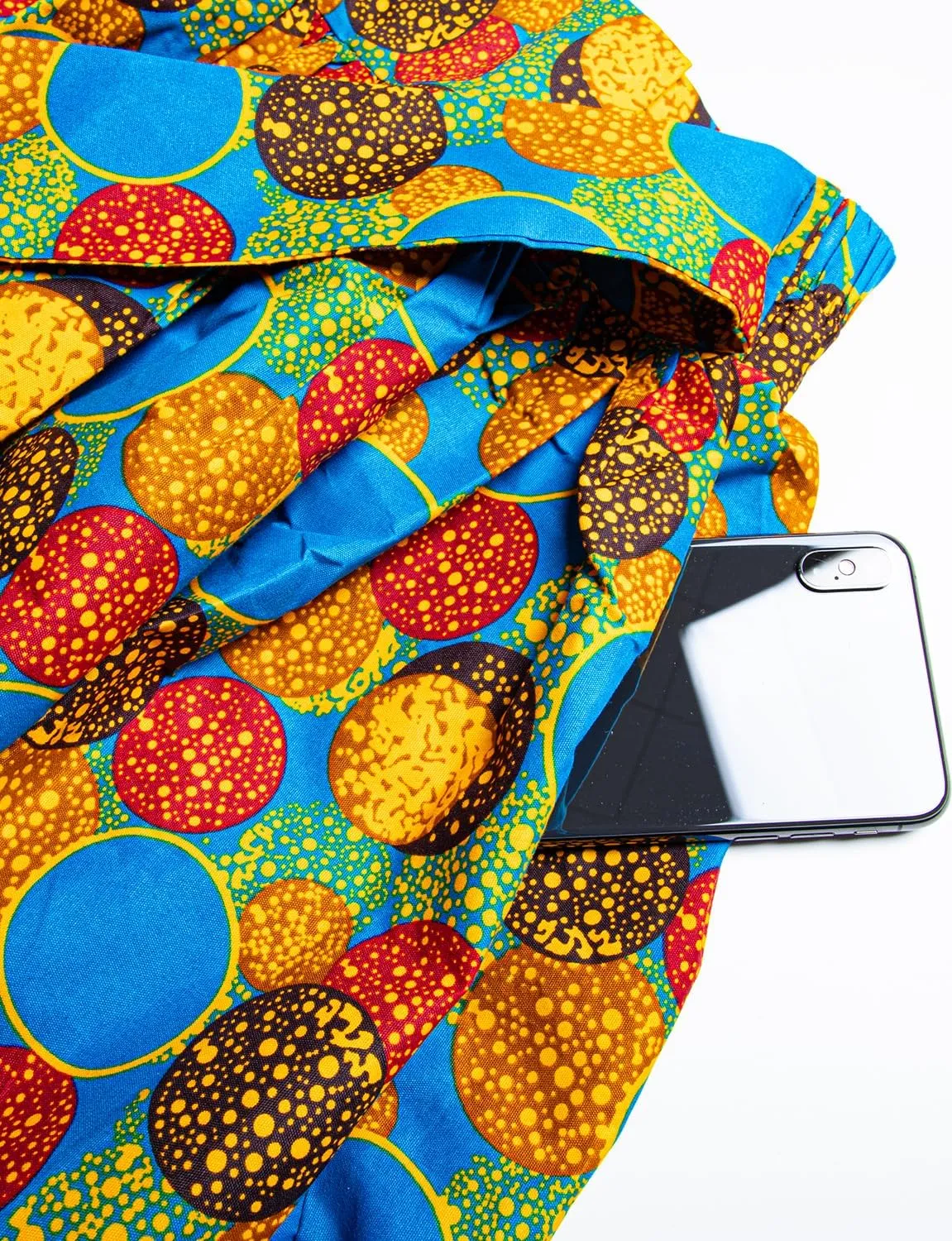 Women African Print Skirt Dutch Ankara Wax Print Full Circle Skirt