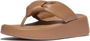 Women Classic Twist Knot Platform Flip Flops Slip on Soft Insole Lightweight Thong Sandals Comfort Summer Beach Casual Slippers Size 4-16 US