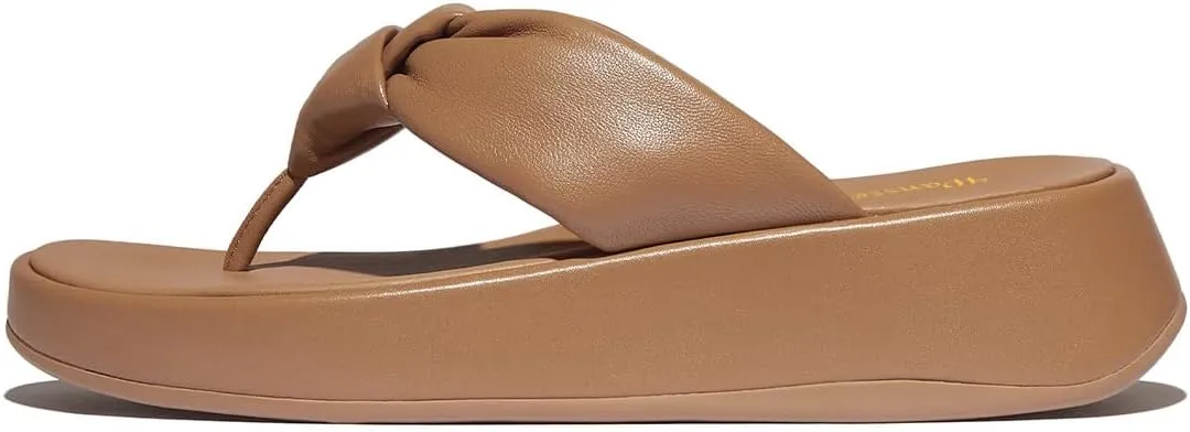 Women Classic Twist Knot Platform Flip Flops Slip on Soft Insole Lightweight Thong Sandals Comfort Summer Beach Casual Slippers Size 4-16 US