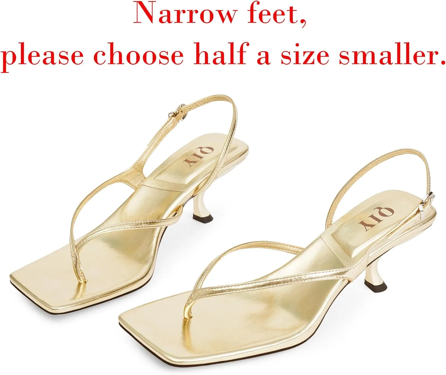Women Sandals Kitten Heels for Women Flip Flops Square Open Toe Thong Heeled Sandals Comfort Party Dress Shoes