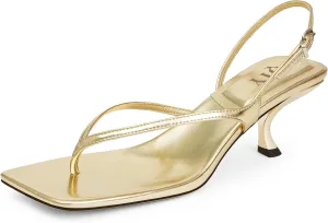 Women Sandals Kitten Heels for Women Flip Flops Square Open Toe Thong Heeled Sandals Comfort Party Dress Shoes