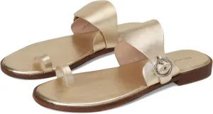 Women's Barcelona Slip On Sandal Slides, Gold Metallic, 11