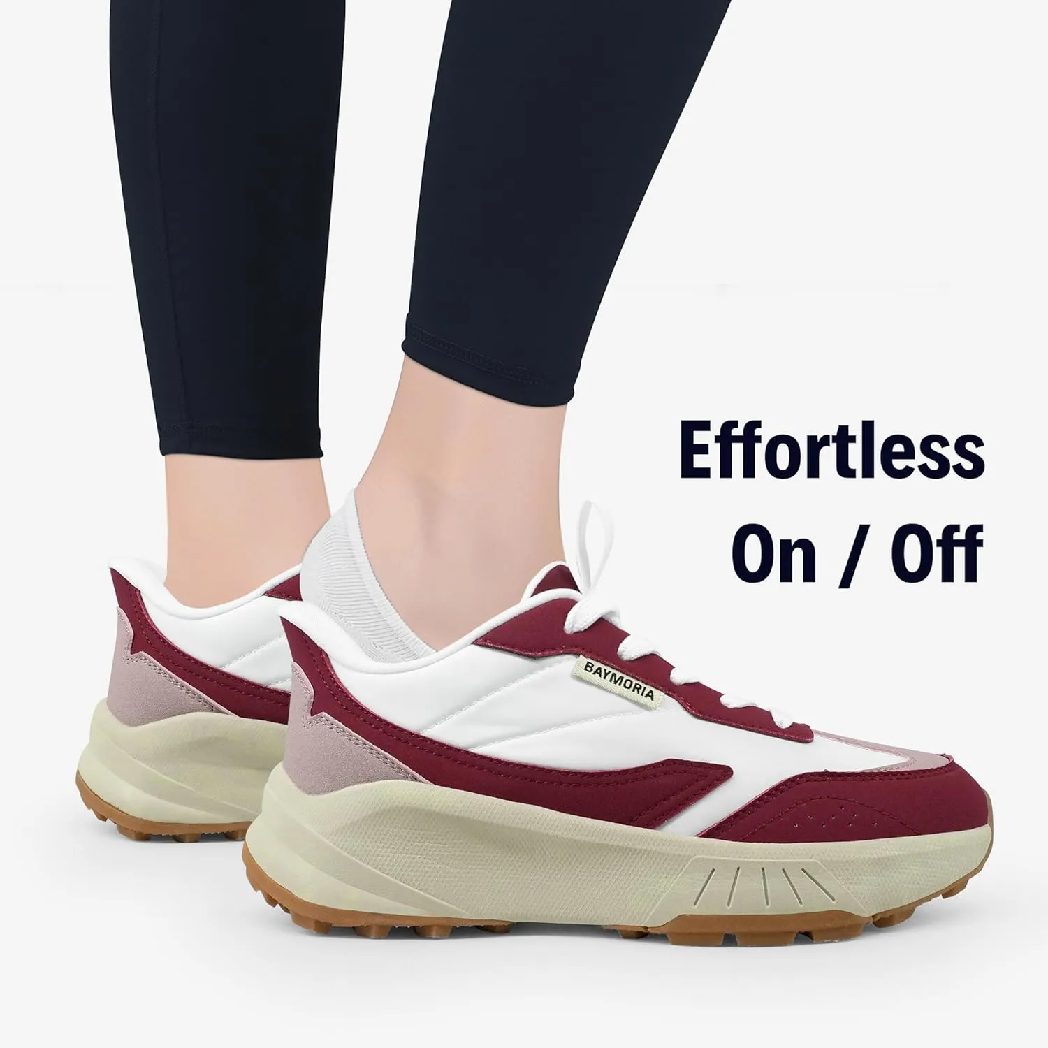 Women's Fashion Sneakers Platform Slip On Tennis Shoes Comfortable Casual Walking Running Shoes for Women Footwear