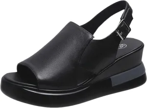 Womens Low Wedge Sandals Size 10 Womens Wedges Orthopedic Hollow Out Pu Summer Vintage Sandals Brown Platform Sandals Womens Slip On Womens White Dress Sandals Wide Width Size 12 Sandals Women