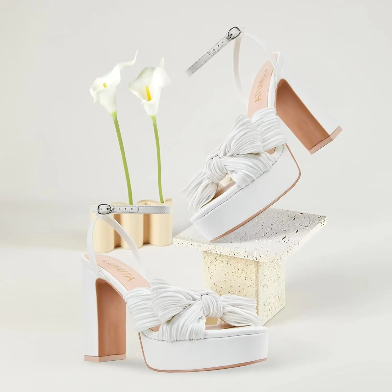 Women's Rhinestone Sparkling Heeled Sandals, Ankle-Strap Pin-Buckled Block Heel Gold Square-Toe Sandals, Dress-Up Summer Ball Party Dress Shoes