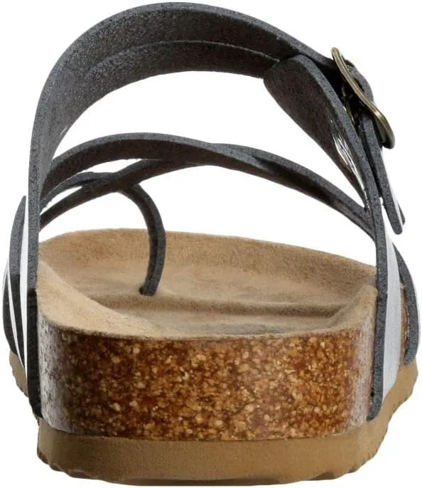 Women's Sami - Casual Faux Cork Footbed Comfort Slip On Sandals