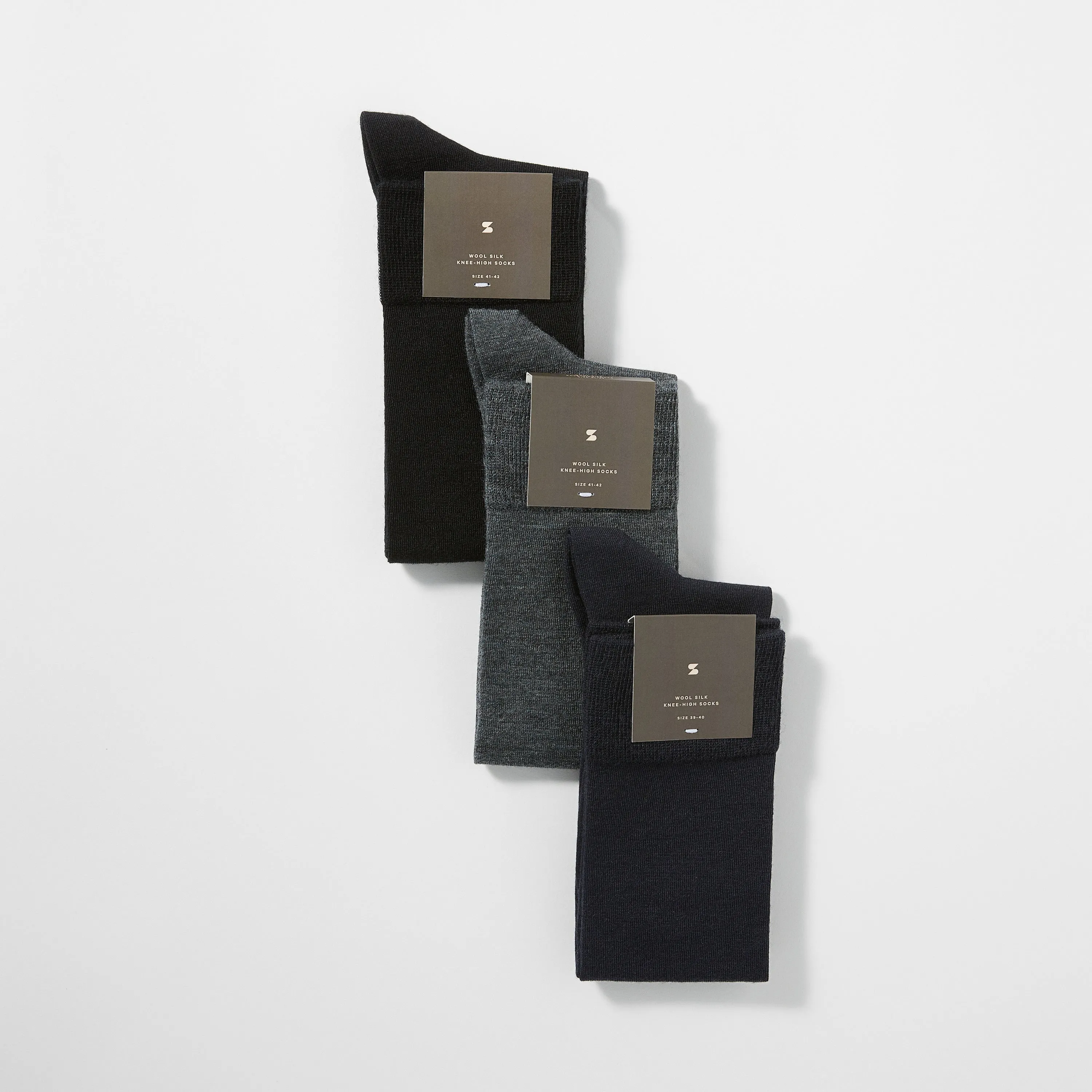 Wool Silk Knee-High Socks