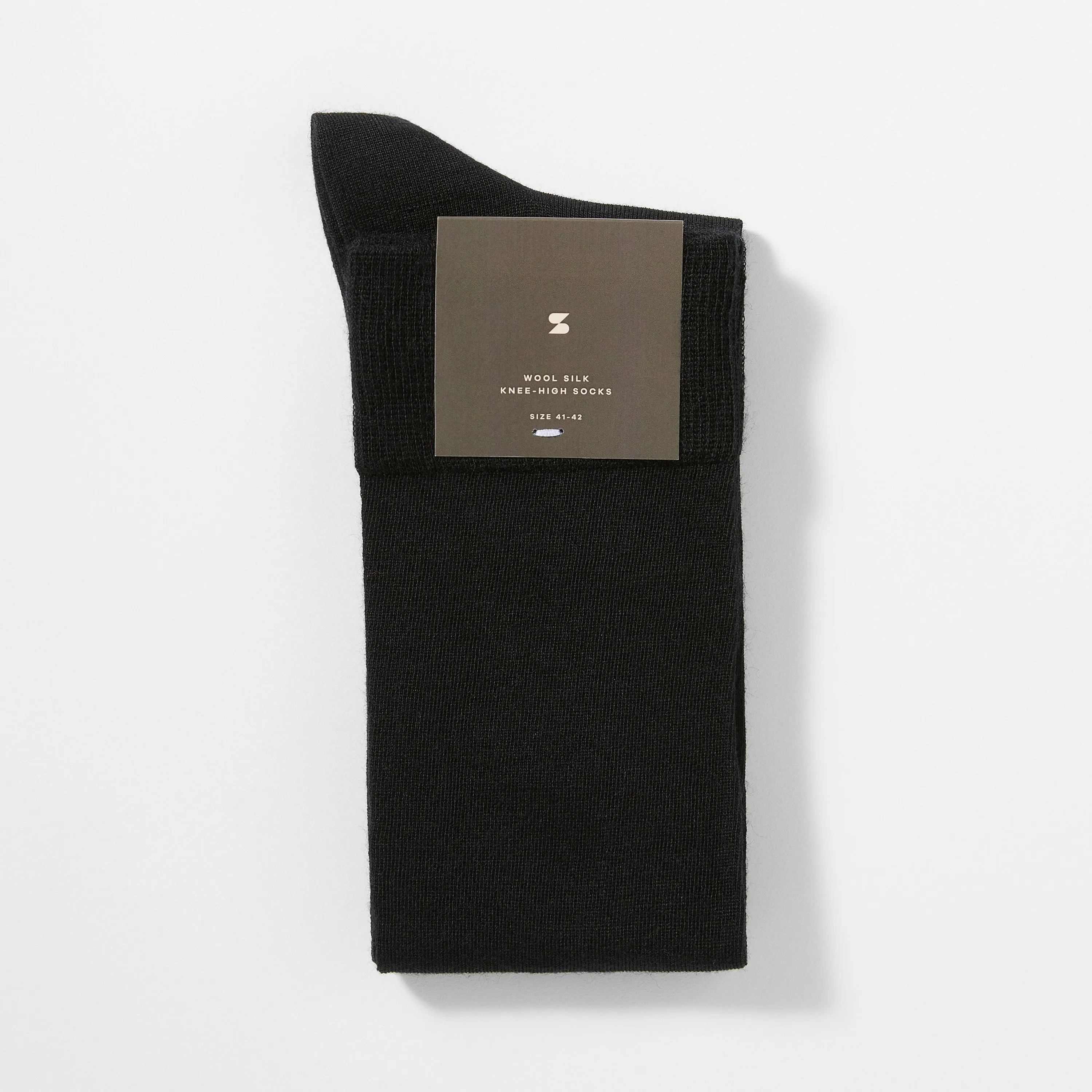 Wool Silk Knee-High Socks