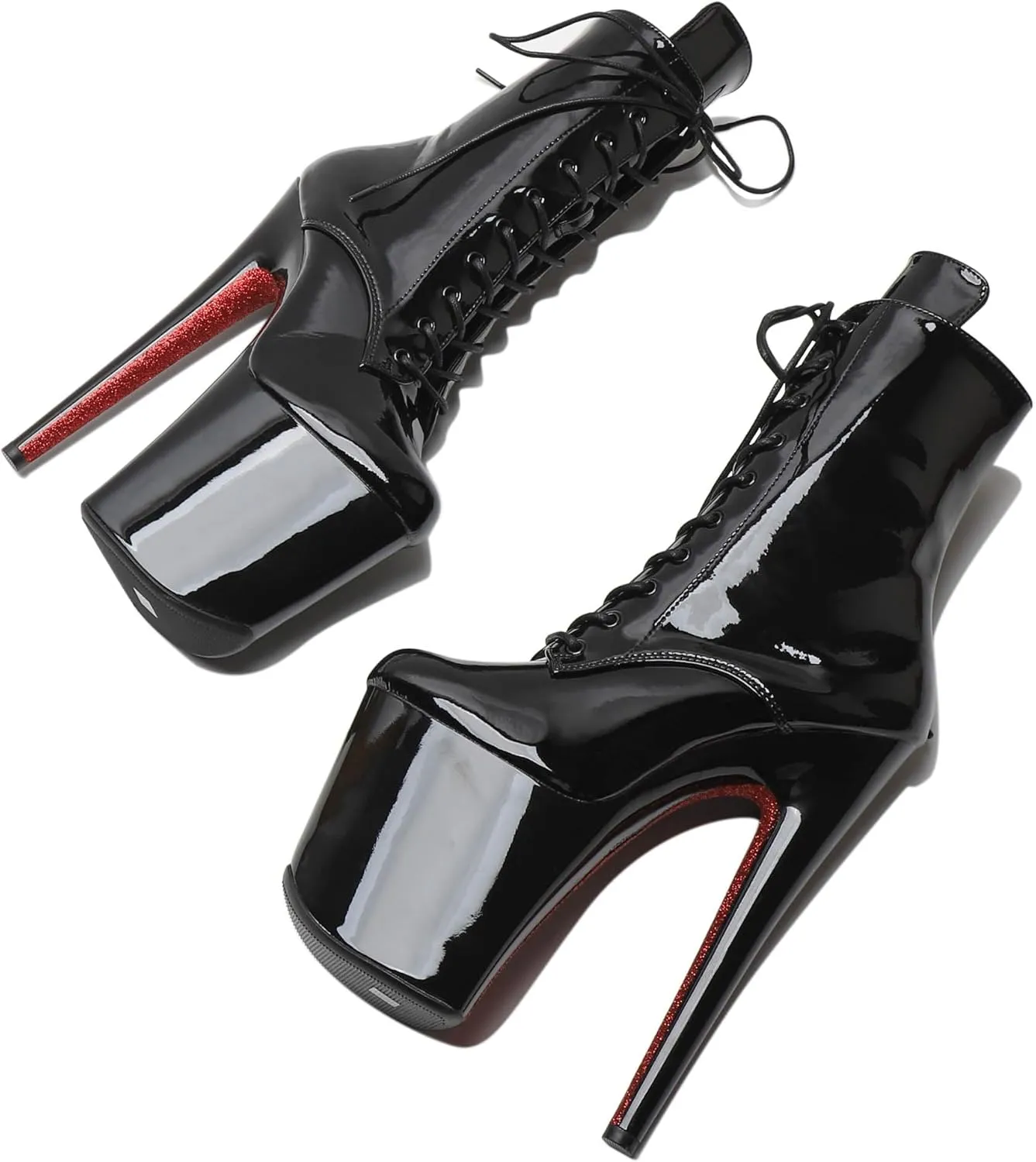 WUXIN H&P 8 in Pole Dance Boot Shoes For Women,8 in Exotic Stiletto Pole Dance Boot Shoes Platform,8 in Stiletto Platform Pole Dancing Shoes Ankle Boots Heels