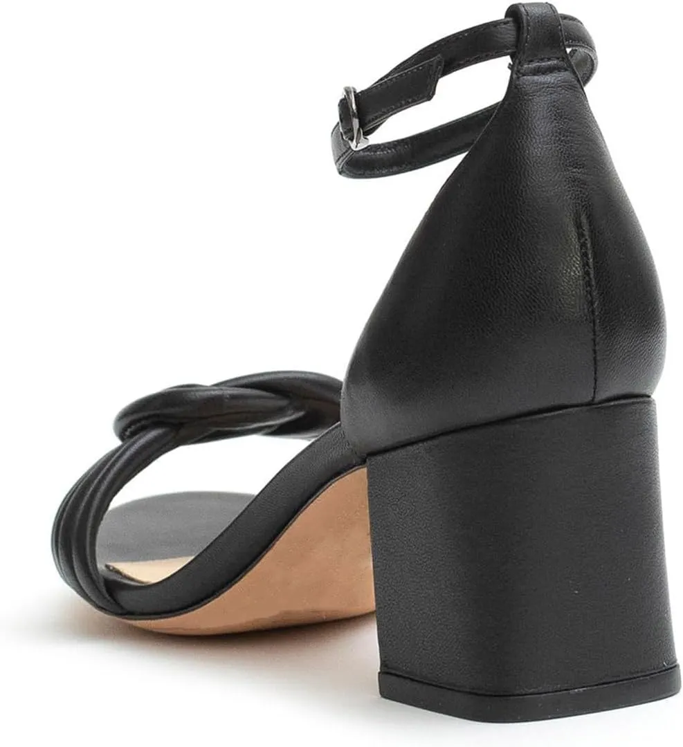 XYD Block Heel Sandals for Women Open Toe Dressy Summer Ankle Strap Mid Heeled Pumps Daily Wedding Shoes