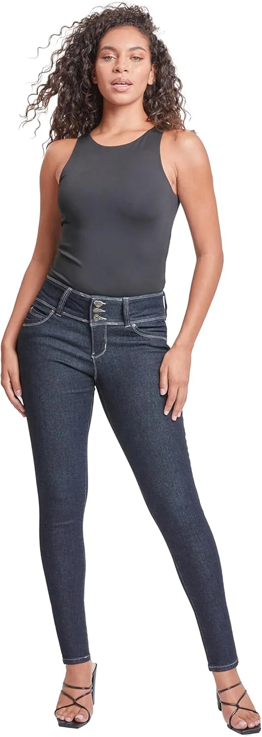 YMI Women’s Sustainable Wannabettabutt Skinny Jeans