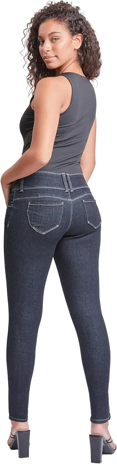 YMI Women’s Sustainable Wannabettabutt Skinny Jeans