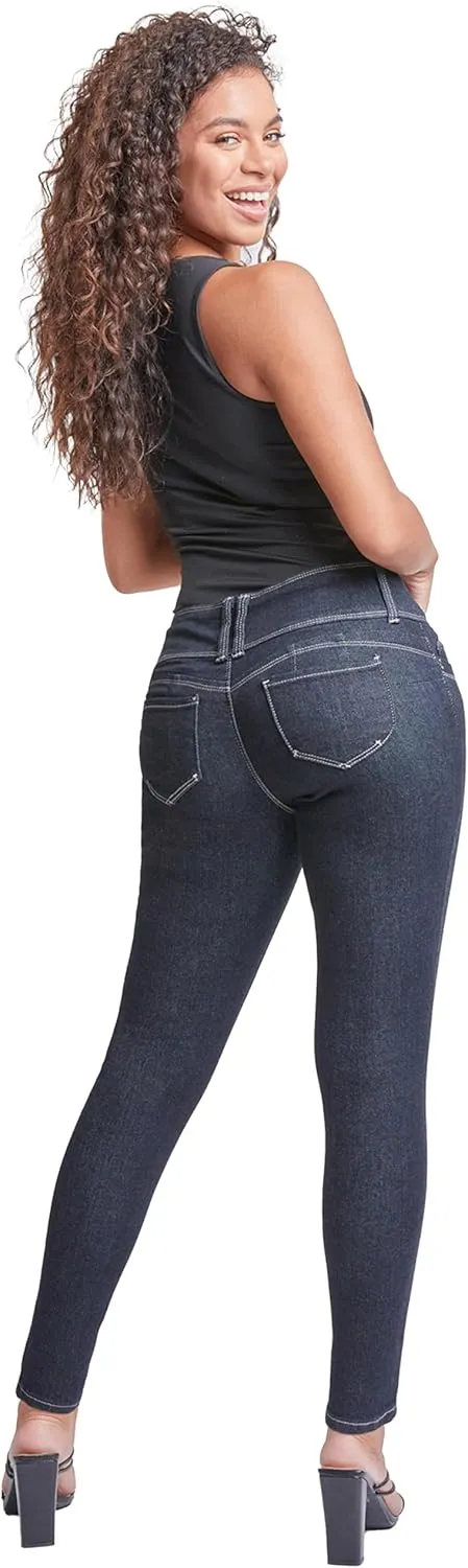 YMI Women’s Sustainable Wannabettabutt Skinny Jeans